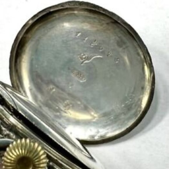 Antique Sterling Silver Open Face Fob/Pocket Watch - Picture 6 of 9